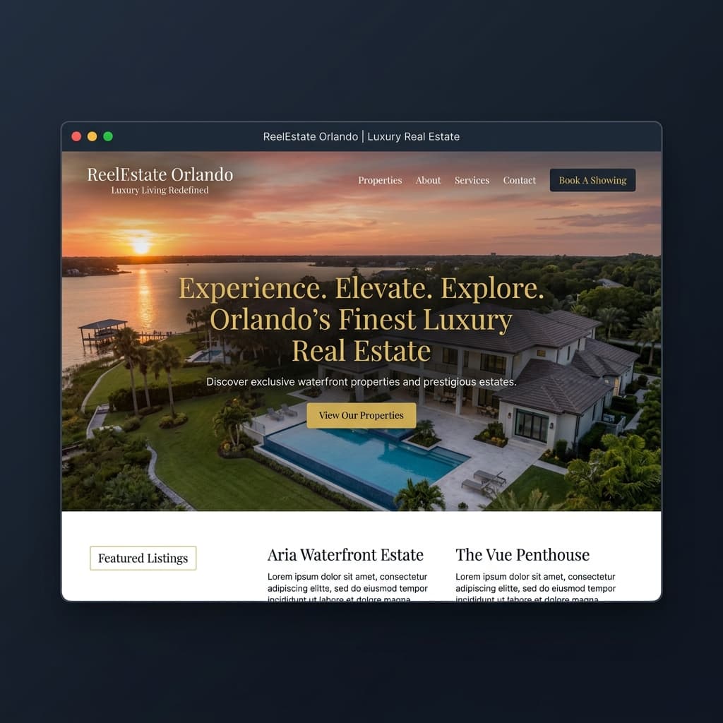ReelEstate Orlando website preview