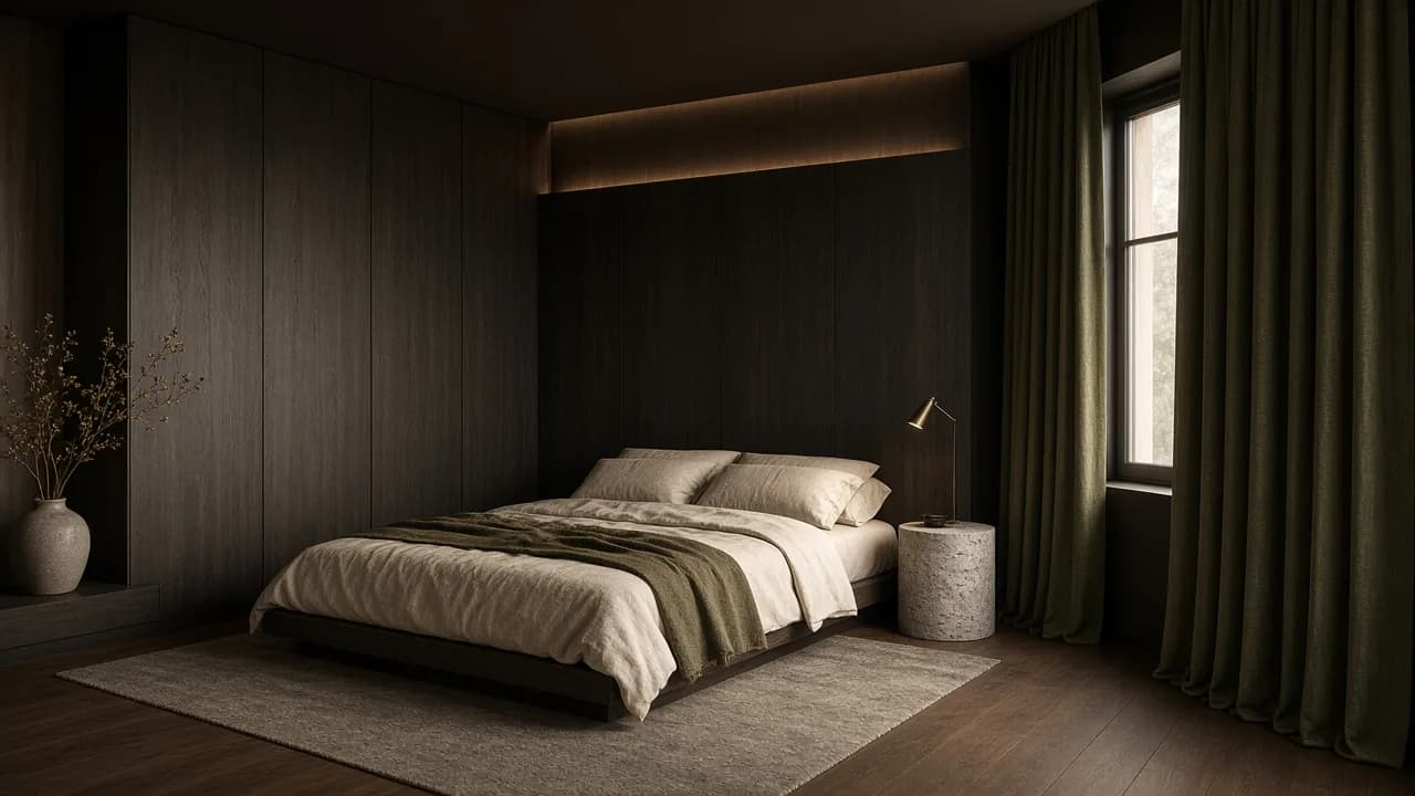 Synthetic bedroom in The Quiet Wing