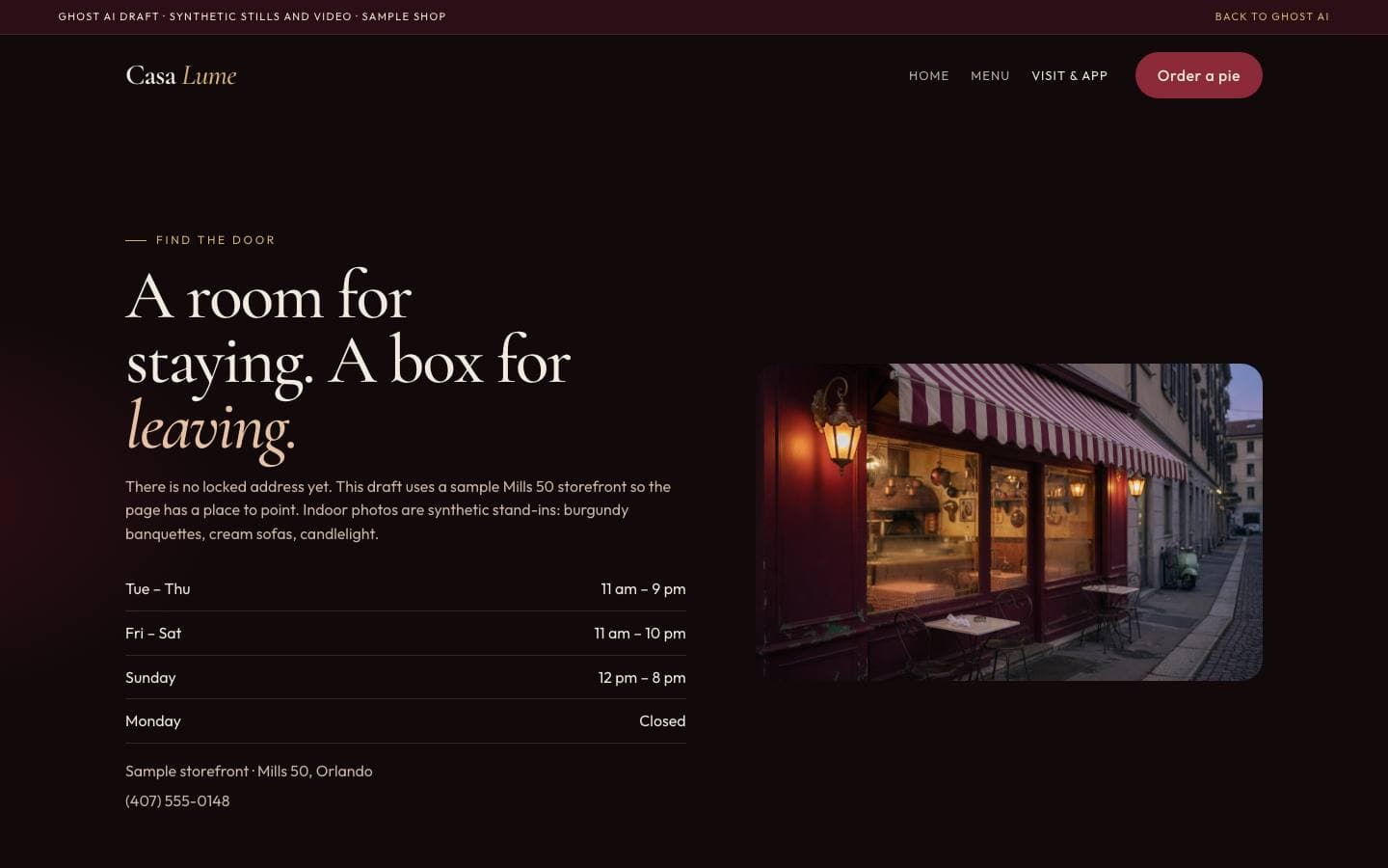 Casa Lume (Grok 4.7): visit & app